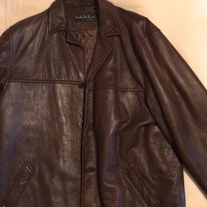 Men’s Nicole Miller XL Leather Coat